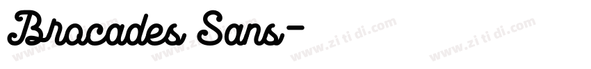 Brocades Sans字体转换